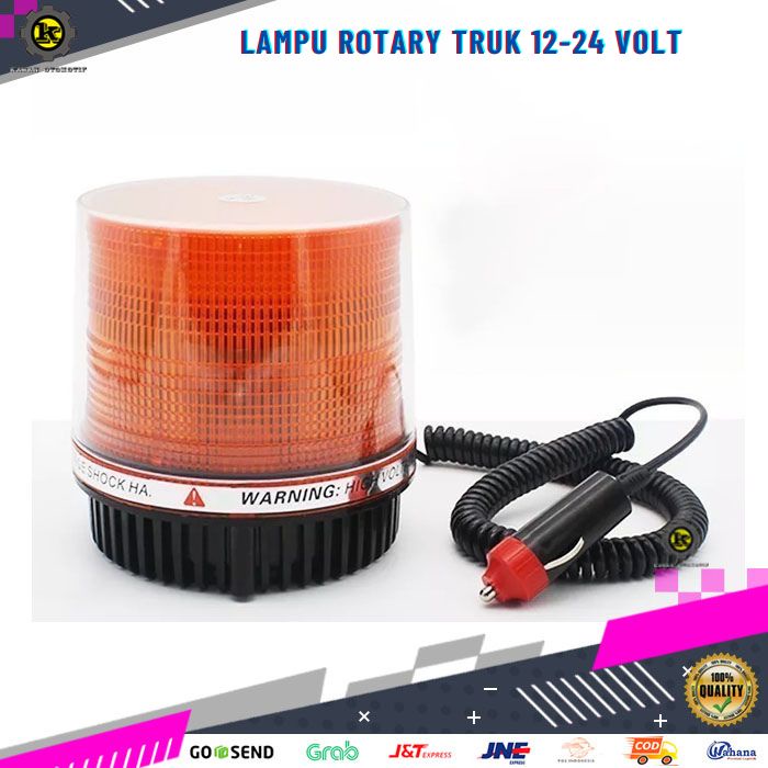 Lampu led Variasi Rotary Rotari blitz peringatan atap mobil truk truck 12/24 volt