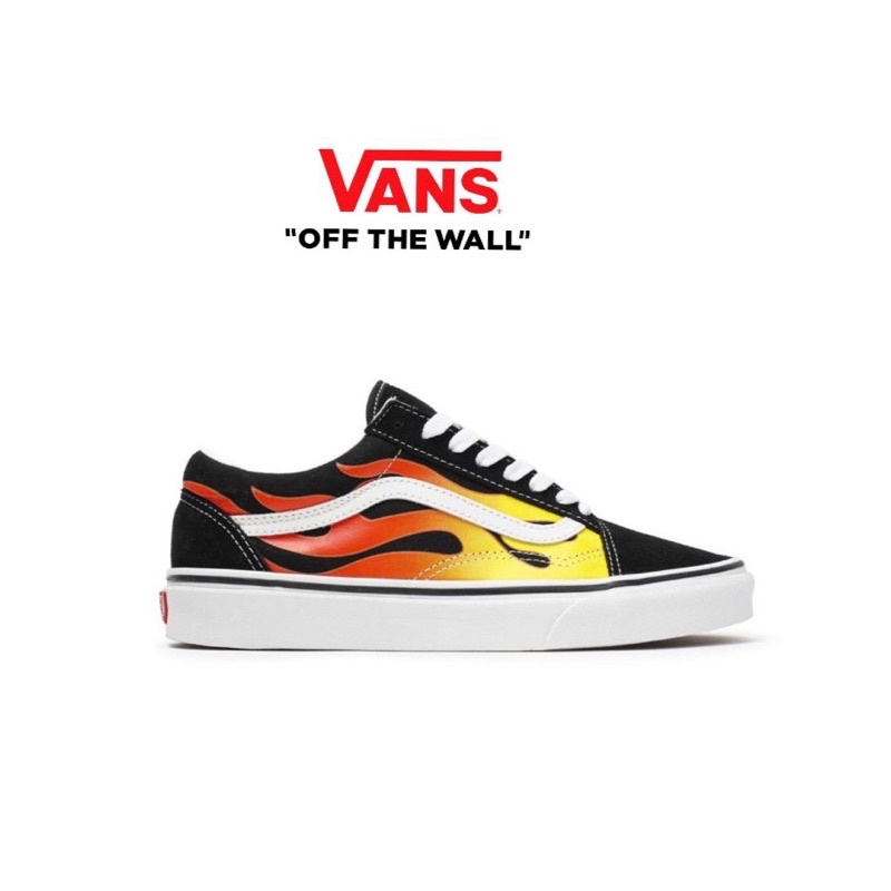 Vans Old Skool Flame Black True White Original