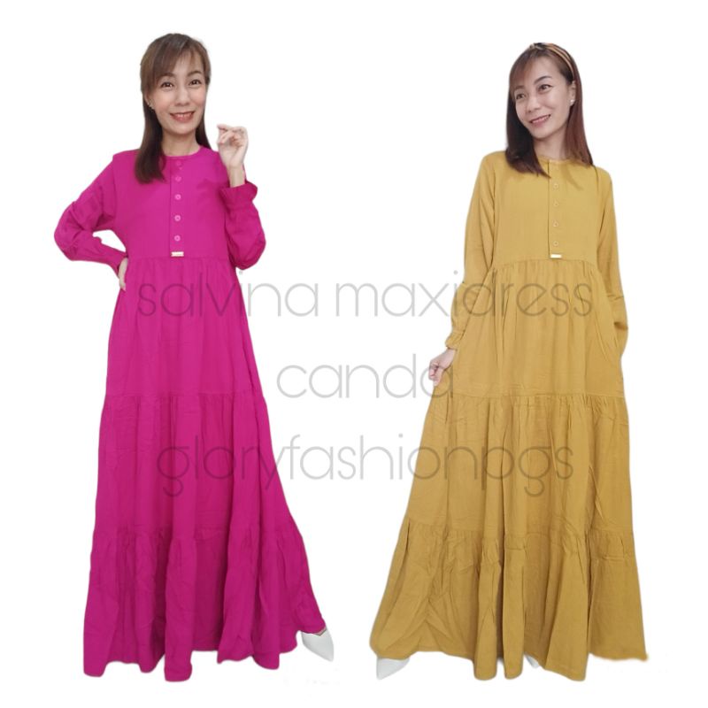 GAMIS SALVINA POLOS UNIQLO GAMIS BUSUI KRAH REMAJA WANITA CANDA PAYUNG UMBRELLA LEBAR BAWAH KATUN RA