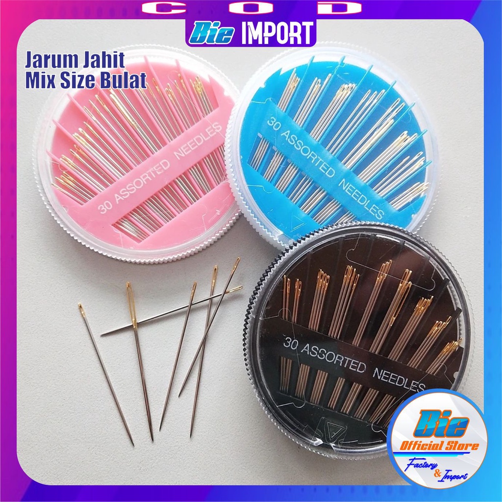 Jarum Jahit Mix Size 1 Set 30 Pcs Simple Impor Best Seller