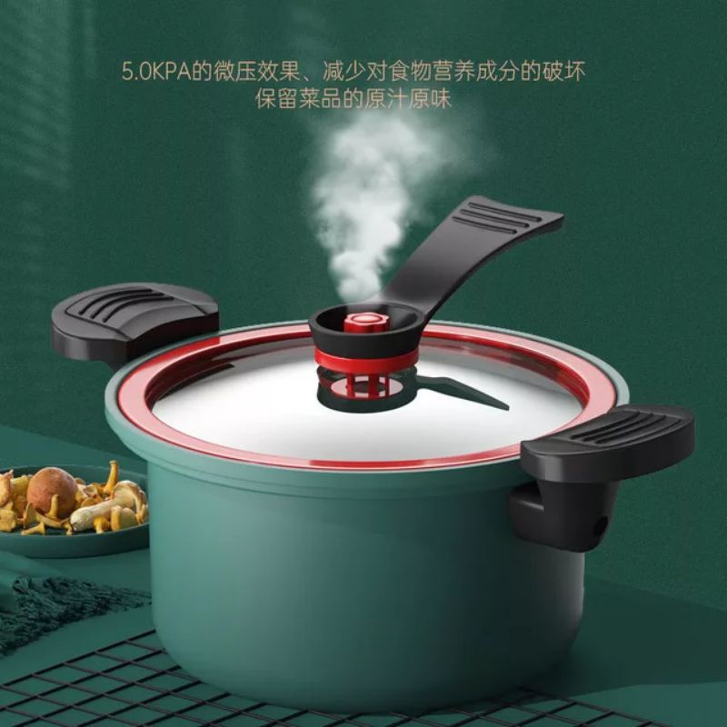 Panci Presto Telfon Totipotent Pressure Cooker Pot Multifungsi 24cm 3.5L