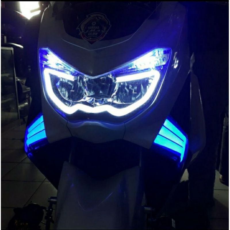 Lampu Alis AES drl LED 30CM Motor/mobil Sepasang Led