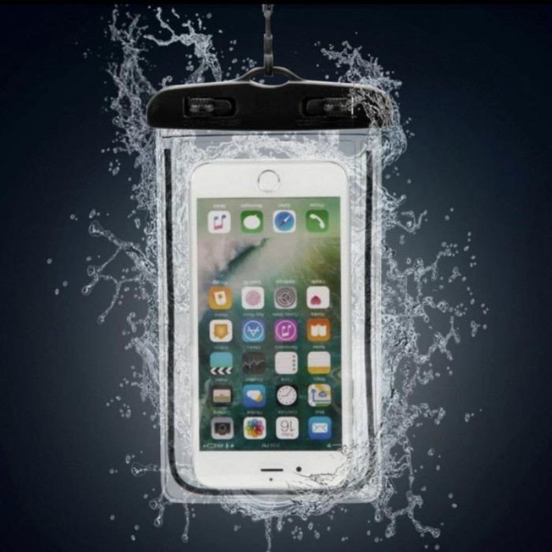 Sarung HP Anti Air Universal Waterproof Case Smartphone Android Iphone 6,7 inci