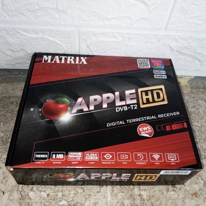 READYSTOCK Receiver TV Set Top Box Matrix Apple DVB T2 Digital DVBT2 Antena apel - DVB BERKUALITAS