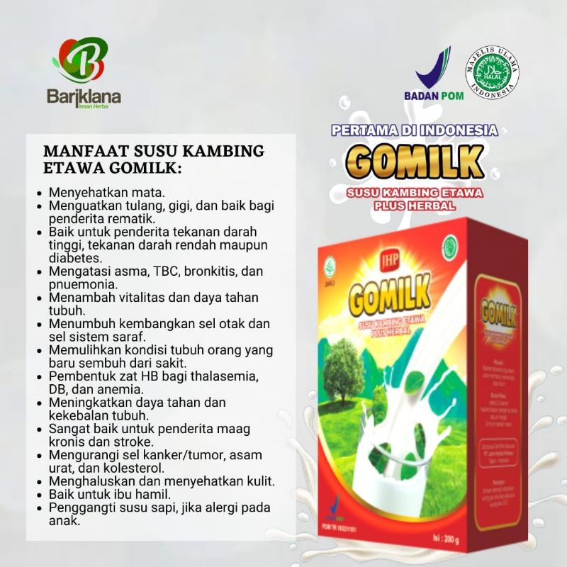 

Gomilk susu kambing etawa susu herbal