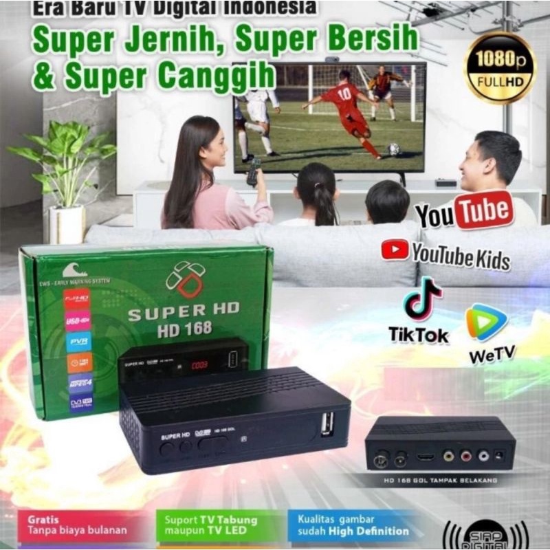 SET TOP BOX SUPER HD 168 TV DIGITAL SUPER HD168 DVB T2 STB TV DIGITAL