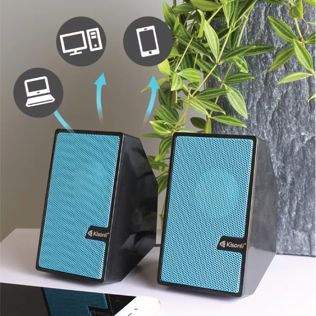 KISONLI Speaker Gaming Laptop / Komputer S555 Strong Bass And Compatibility-2