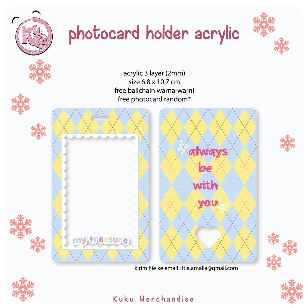 Photocard holder acrylic