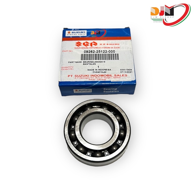 Lahar Bearing Kruk As Satria 2tak Hiu 120R Satria Lumba 2T S 1pc Oringinal SGP 09262-25122-000 (6205)