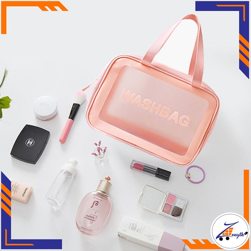 Tas Kosmetik / Pouch Kosmetik Transparan Washbag