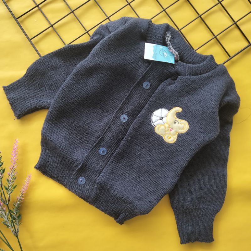 sweater rajut bayi 6 - 12 bulan