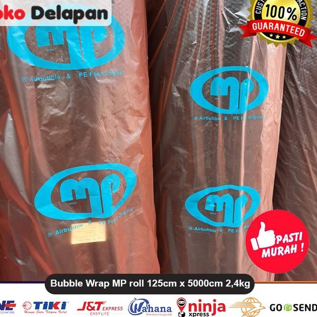 

Buble Bubble Wrap 2,4 kg MP roll 125 cm x 5000 cm - Bening/hitam - Juragan Bening
