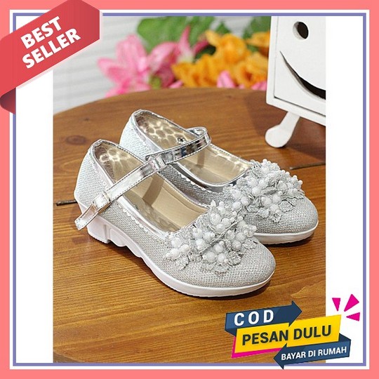 Nadanapa Sepatu Pesta Anak Perempuan Heels Hak Tahu Queensha Sandal Anak Perempuan Pesta Natal Gerej
