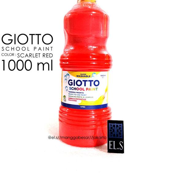 

Giotto School Paint Scarlet Red 1000 ml ( Cat )