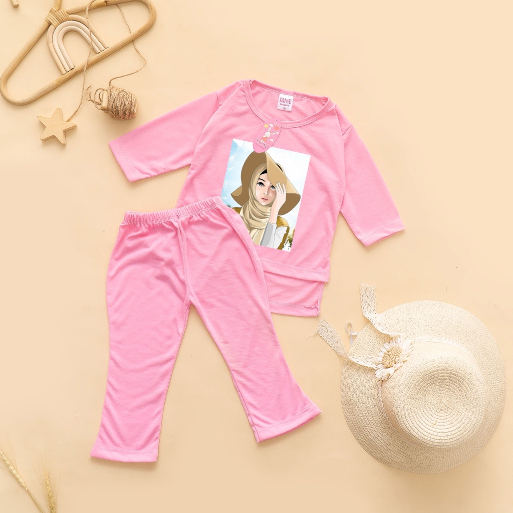 Setelan Anak &amp; Bayi Perempuan Slebew / Baju Anak Perempuan Viral / Baju Anak Anak 0 - 4 Tahun