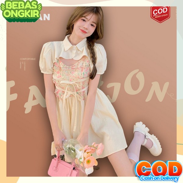 Gahun Cewe Sexsi Gaun Pesta Kondangan Mewah Mini Dress Wanita Korean Style Dres Cewek Import Gaun Pe
