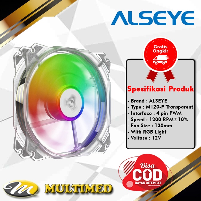 Fan Case / Fan Cassing Alseye Airmax M120-P 12cm RGB Transparant
