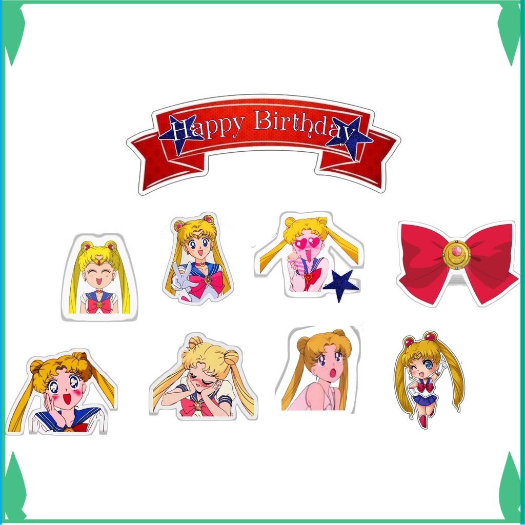 

TOPER KUE TOPPER CAKE ULANG TAHUN / HIASAN KUE SAILORMOON FADHILSOUVENIR