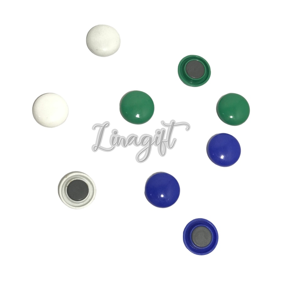 MAGNETS WHITEBOARDS - MAGNETIC UKURAN 3 X 3 X 1 / BLUE WHITE GREEN POLOS