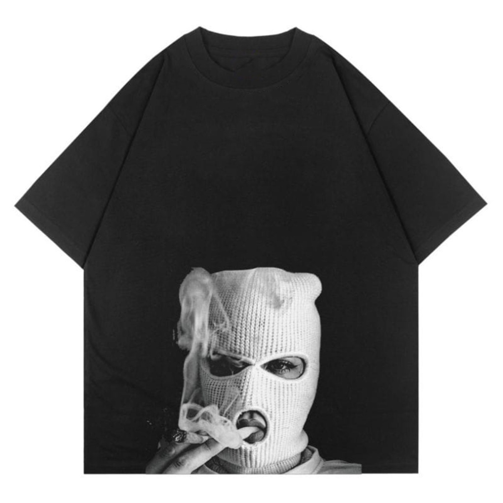 GSC - Kaos Oversize Wanita Smoke Mask // Kaos Wanita What Ever Bahan Cotton 24s