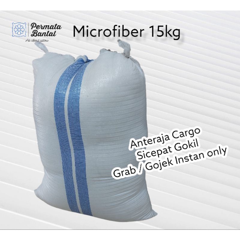 Microfiber / Bulu Angsa Sintetis isi 15Kg .Khusus Cargo / Instan