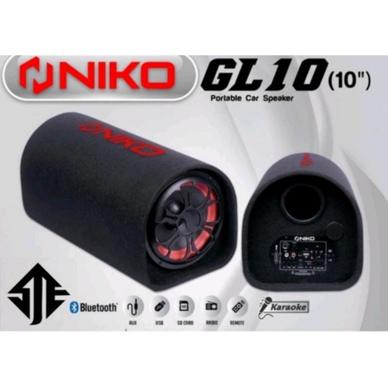 SPEAKER NIKO GL10 SPEAKER AKTIF BLOUTUT KARAOKE SPEAKER NIKO 10 INCHI