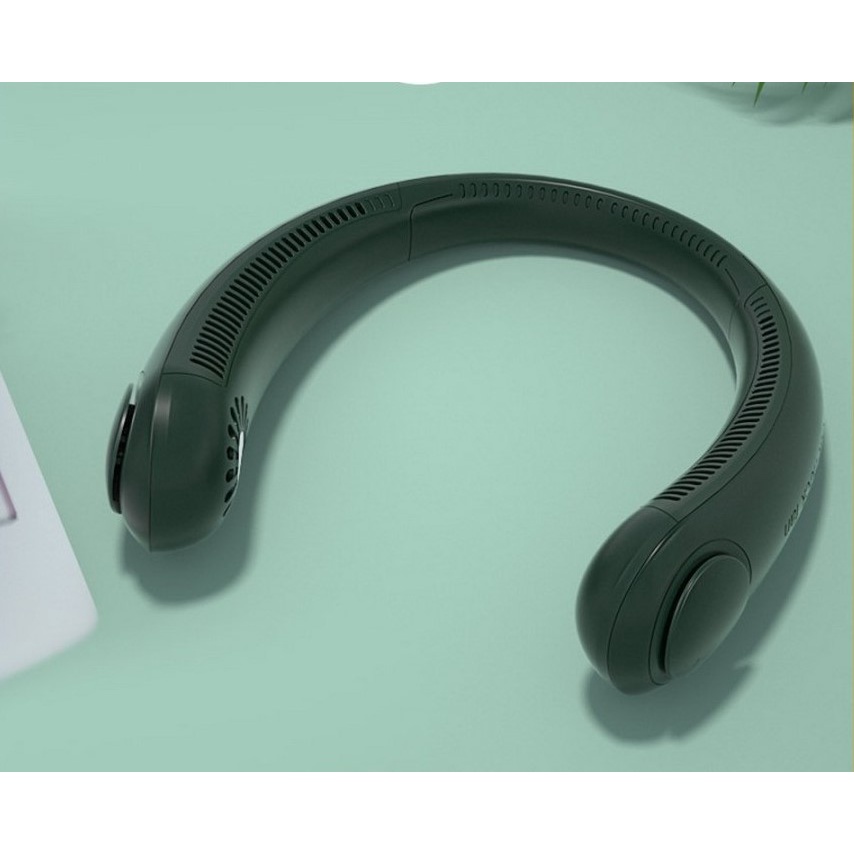 KIPAS ANGIN LEHER GANTUNG KIPAS ANGIN PORTABLE NECK FAN USB CHARGER