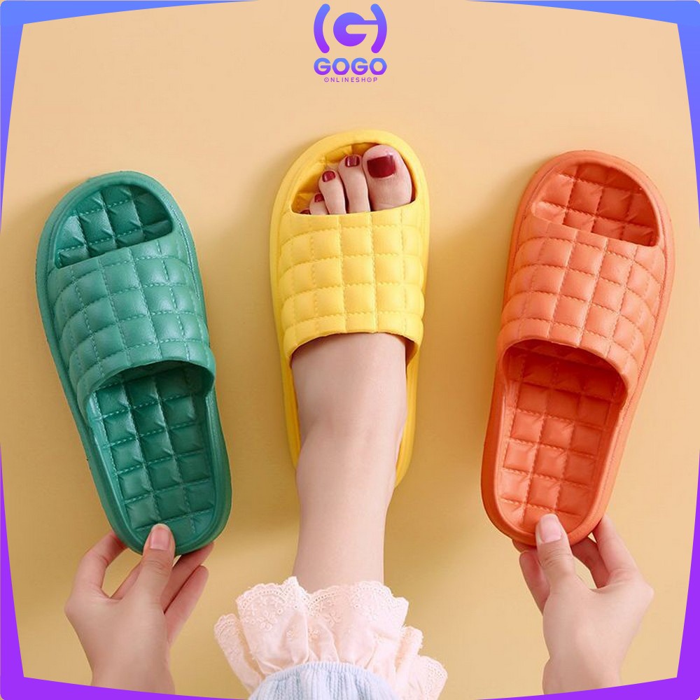 GOGO-S36 Sandal Slop Rumah Kamar Mandi / Sendal Selop Polos Karet Empuk Import Busa EVA Tebal Korean Style