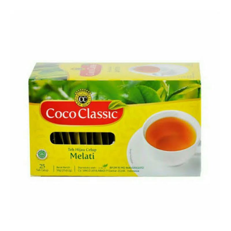 

2 pack x Teh celup coco classic jasmine tea teh melati 25s 50gr