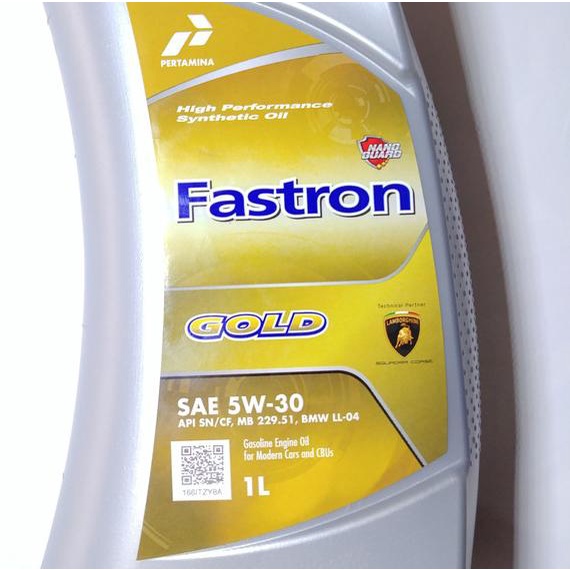 Oli Mesin Mobil Motor Fastron Gold 5W-30 (1 Liter)