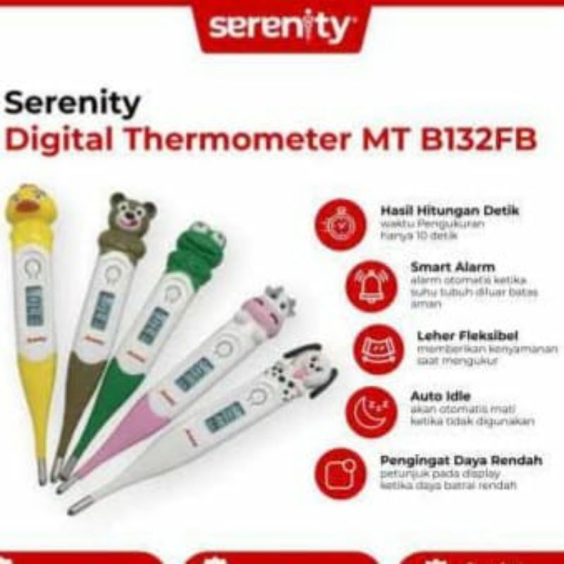 Thermometer digital Flexibel MT B132FB Serenity- Digital Thermometer Flexibel 10 Detik