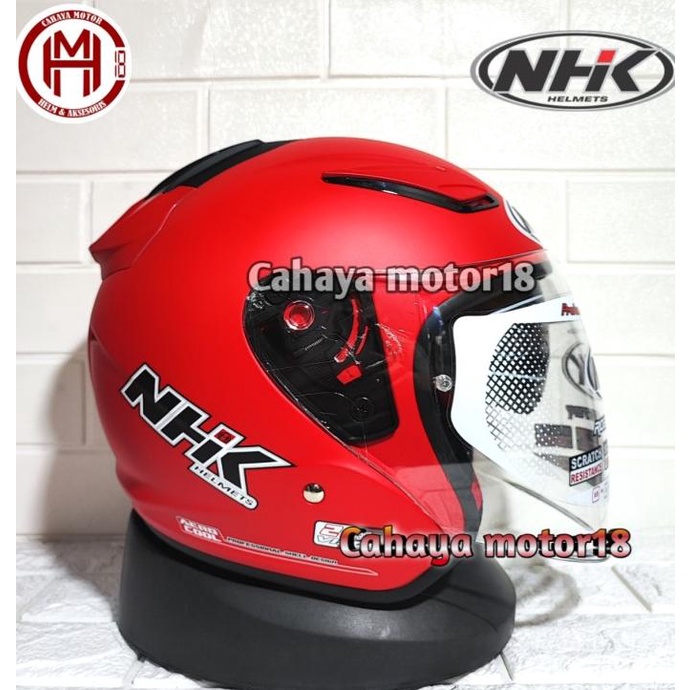 HELM NHK R1 SOLID MERAH DOF