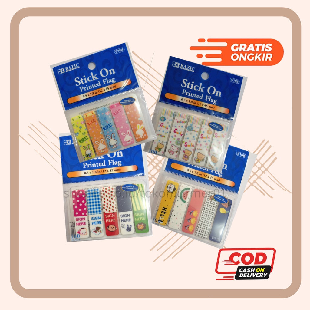 

Sticky Note Plastik Karakter | Pembatas Buku Plastik Motif
