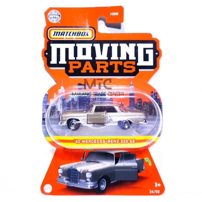 Matchbox Moving Parts 62 Mercedes Benz 220 SE