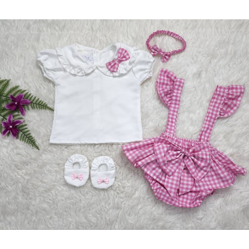 baju bayi perempuan Set Jumper Allea ff008