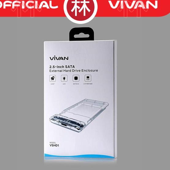 Vivan VSHD1 - Transparent 2.5 Inch SATA USB 3.0 External Hard Driver - VSHD1