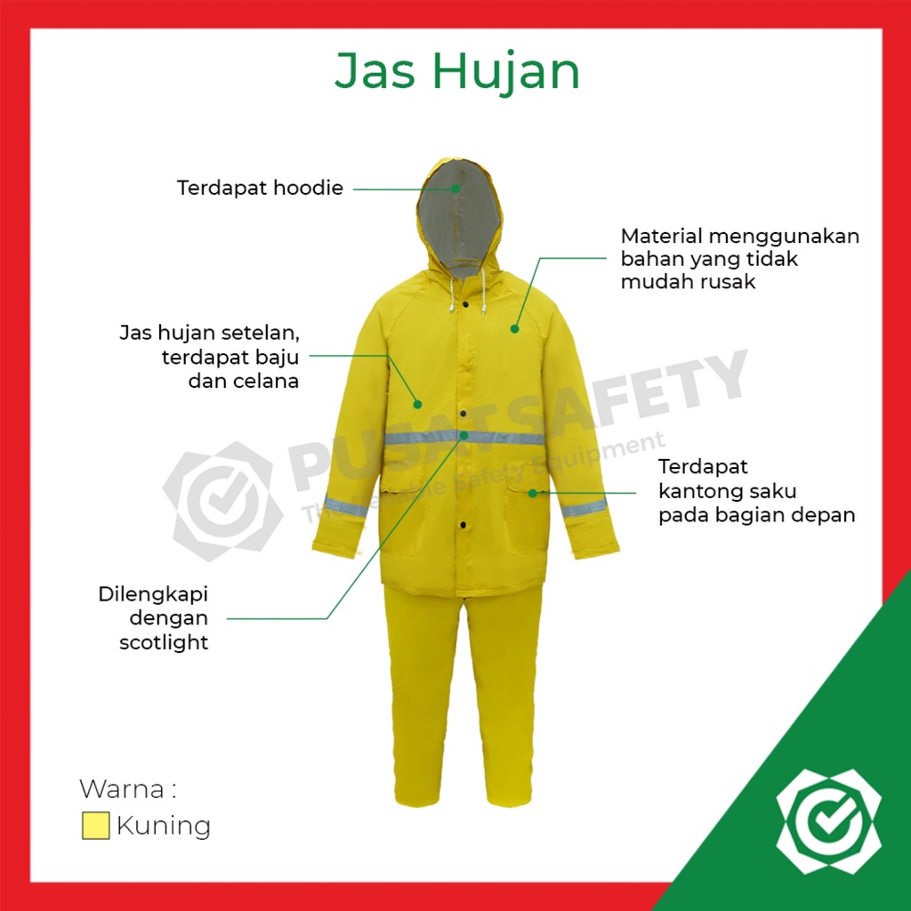 Jas Hujan Setelan AETHER Proyek Safety Scotlight