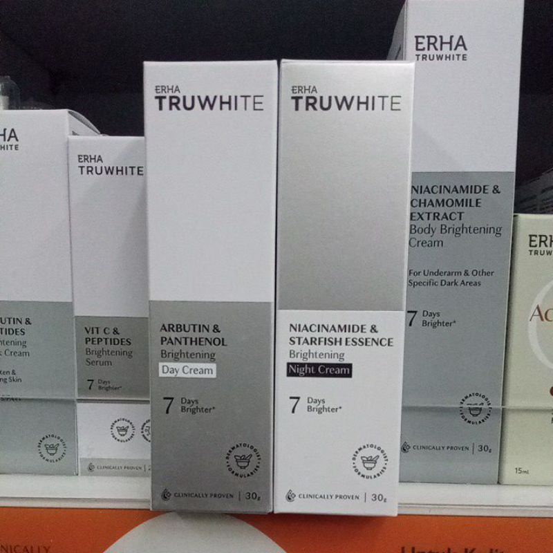 ERHA Truwhite Day Cream + Night Cream (isi 2)