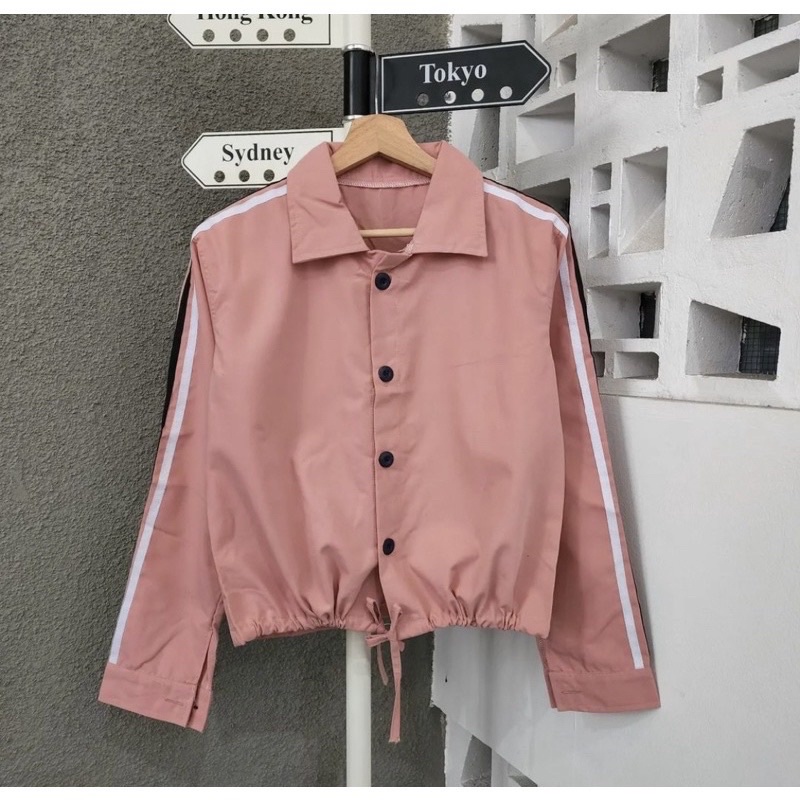 sweater wanita Baby Kanvas JOJI JACKET baju wanita kekinian