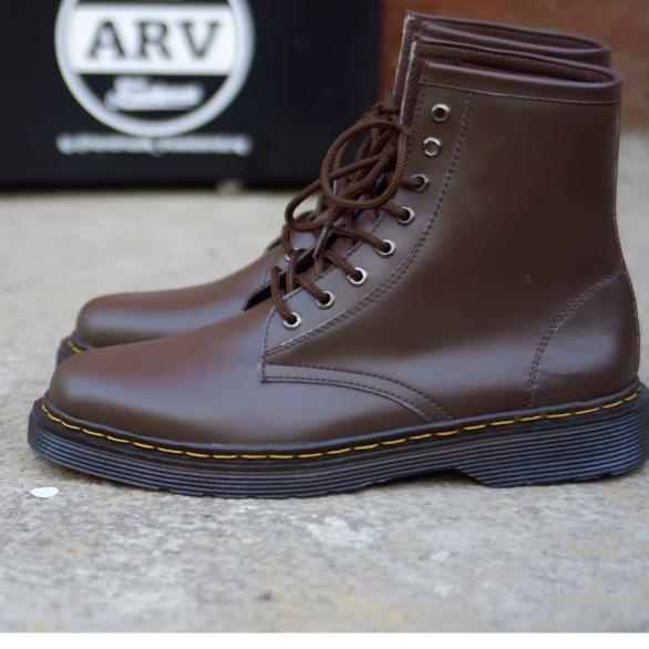 arv sepatu boots hiking tinggi underground pria - Hitam, 39