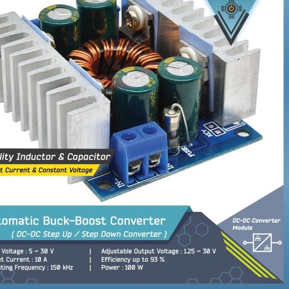 Automatic DC-DC Buck-Boost Converter + Constant Current | 10A 100W
