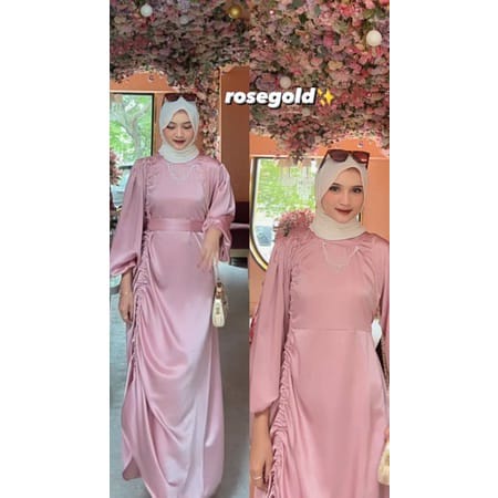 Laura Dress SILK DRESS WANITA KONDANGAN BRIDESMAID / BAJU DEWASA MURAH TERBARU 2022 / Dress Pesta