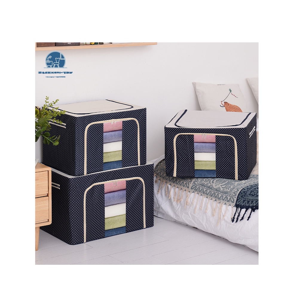 Jual STORAGE BOX KOTAK SIMPANAN Warna Navy Blue Shopee Indonesia