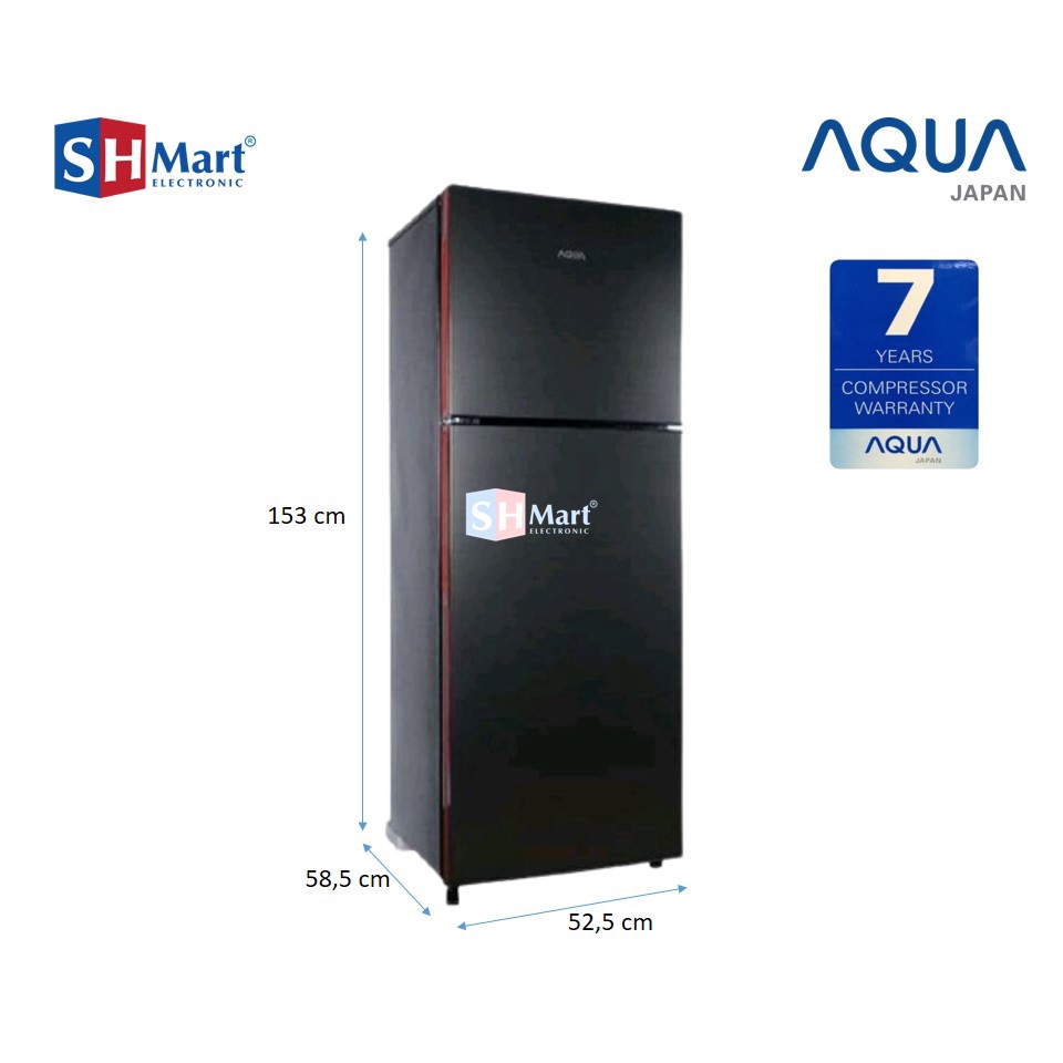 KULKAS 2 PINTU AQUA AQR-D261 / AQRD261 KAPASITAS 223 LITER GARANSI RESMI