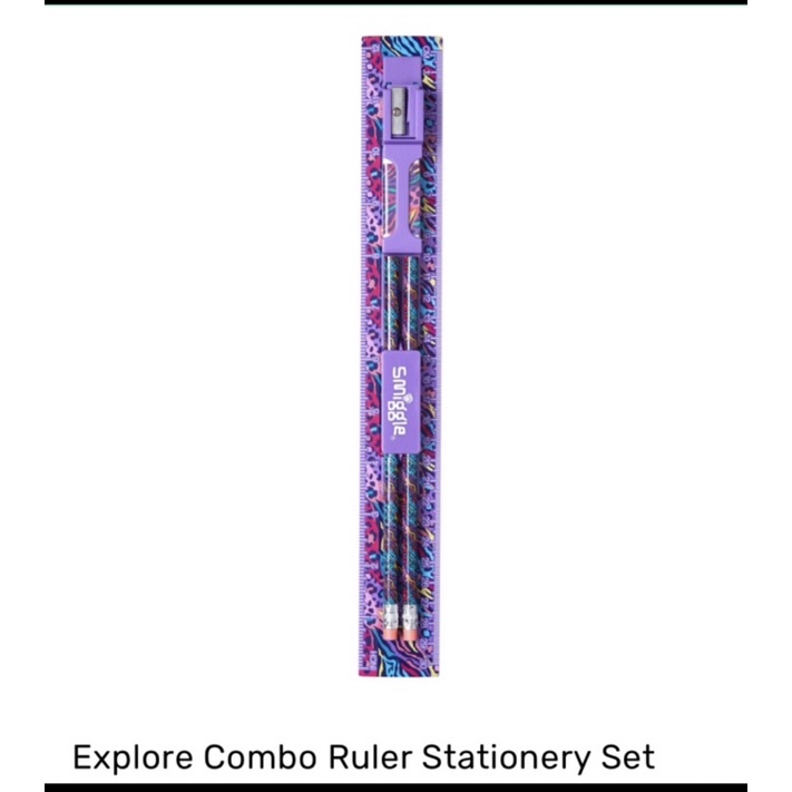 

Penggaris Smiggle Explore Combo Set Ruller