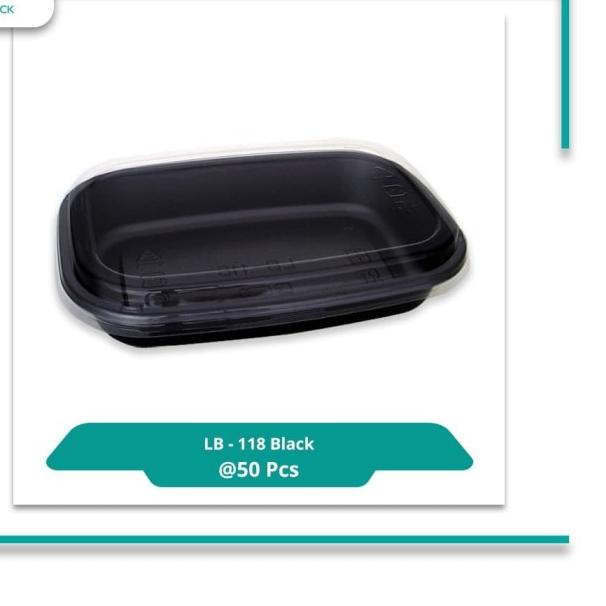 

Virtuspack/ Mika / Tray Spaghetti / Lunch Box LB-118 Black/ 50pcs