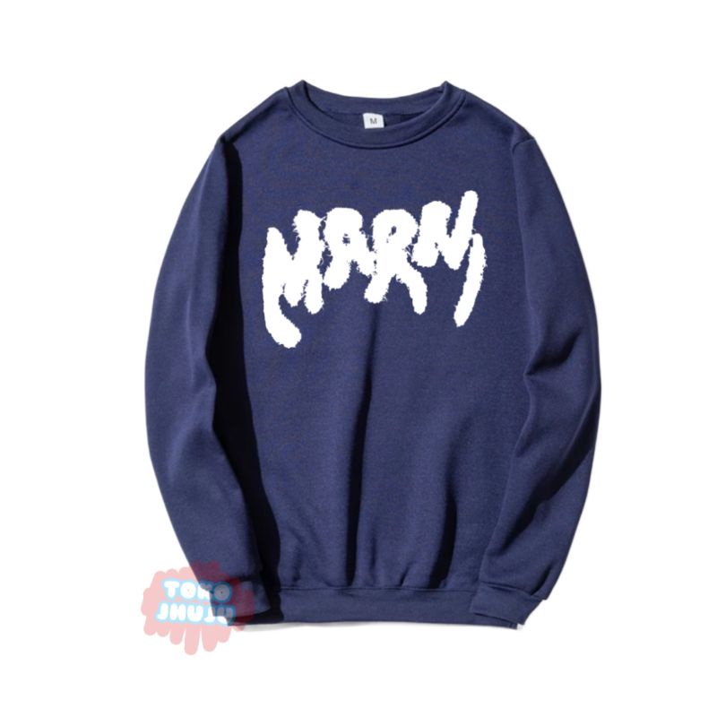 Sweater Bangtan Suga style MARRNI BRUSH PRINT