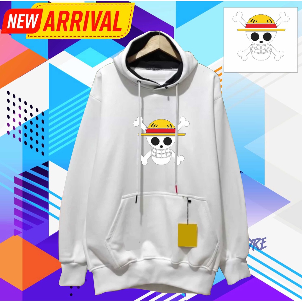 HOODIE ONE PIECE PREMIUM DISTRO ORIGINAL JAKET ONE PIECE PRIA &amp; WANITA BAHAN TEBAL