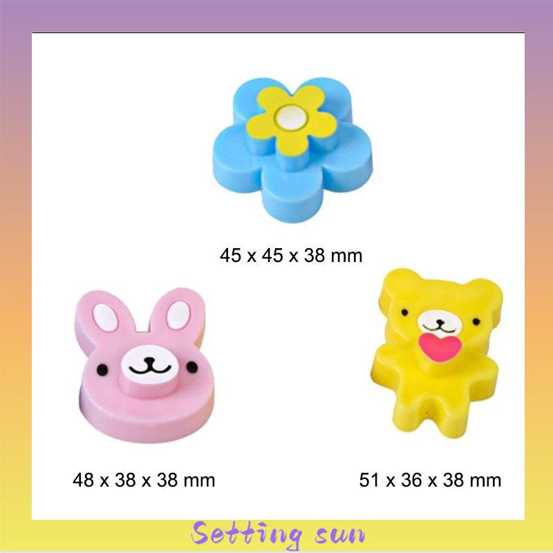 3Pcs/Set Cetakan Roti Biskuit Sandwich Bentuk Kartun Lucu Untuk Anak-Anak TN