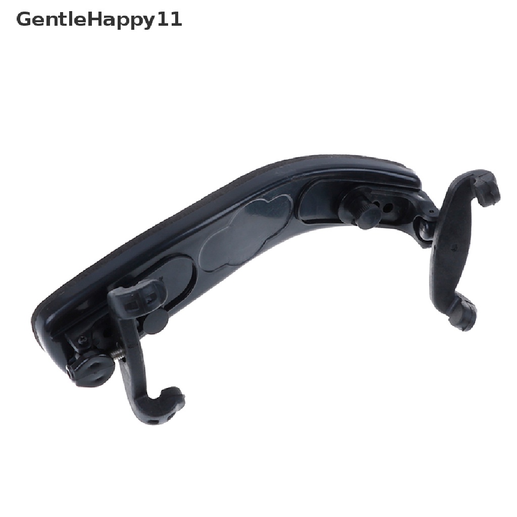 Gentlehappy violin shoulder rest adjustable pad support Untuk Biola1/2-4 /4 1/8-1/4 id Hitam